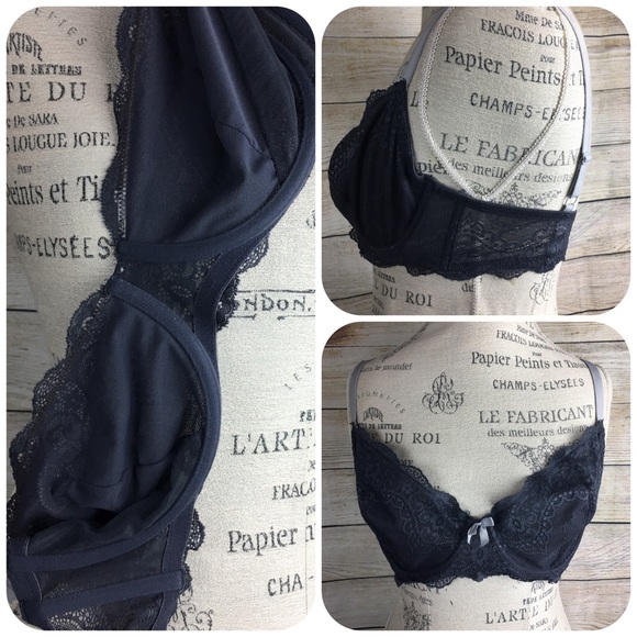 Gillian & O’Malley Underwire Gray Lace Bra 38D - Picture 3 of 8